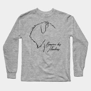 Bouvier des Flandres profile dog lover Long Sleeve T-Shirt